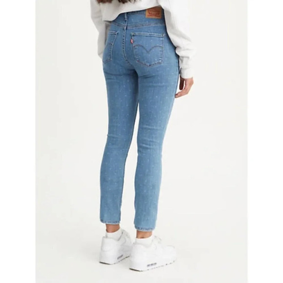 Levi's 311 Shaping Polka Dot Skinny Medium Wash Jeans - Picture 3 of 16